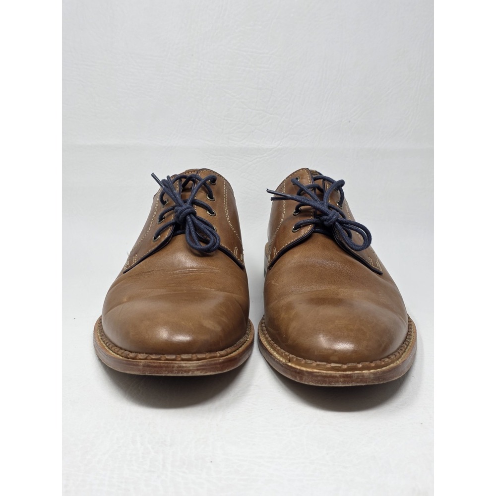 Johnston & Murphy Shoes Mens Size 10.5M Brown Leather Plain Toe Derby 27-1180 - Picture 8 of 11